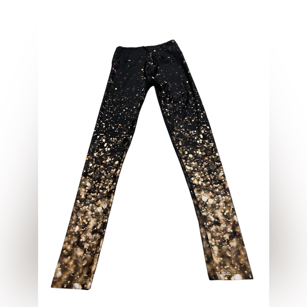 Gold sheep Falling Gold Dots leggings size S